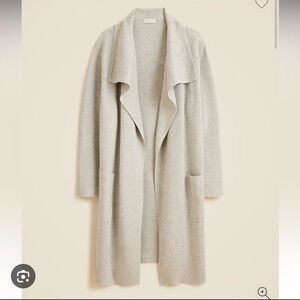 J Crew Gray Women's Sweater shawl blazer